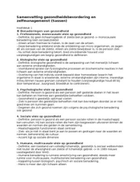 Samenvatting Gezondheidsbevordering En Zelfmanagement Voor ...