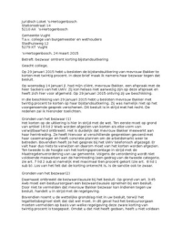 Bezwaarschrift Examencommissie Voorbeeld  Loretta Williams Letter