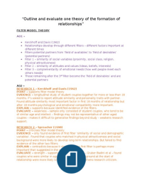 outline and evaluate one theory of the formation of romantic relationships 48 marks essay The formation of romantic relationships theory (byrne and clore feelings was crucial in relationship formation relationships where the positive feelings. outline and evaluate one theory of the formation of romantic relationships 48 marks essay The formation of romantic relationships theory (byrne and clore feelings was crucial in relationship formation relationships where the positive feelings.