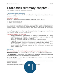 Economics Summary Of Chapter 3 Economics Stuvia