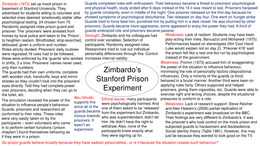 evaluation of zimbardo experiment