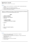 Agenda en notule verduideliking en voorbeeld Afrikaans senior fase