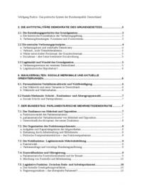 Zusammenfassung Wolfgang Rudzio Das Politische System Der Bundesrepublik Deutschland 11 Das Politische System Der Brd Stuvia