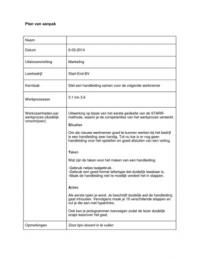 Plan Van Aanpak Voorbeeld